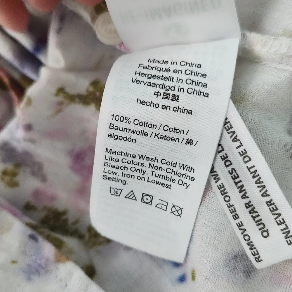 Flora Obscura X J.Crew cinched-waist top in kaleidoscope floral